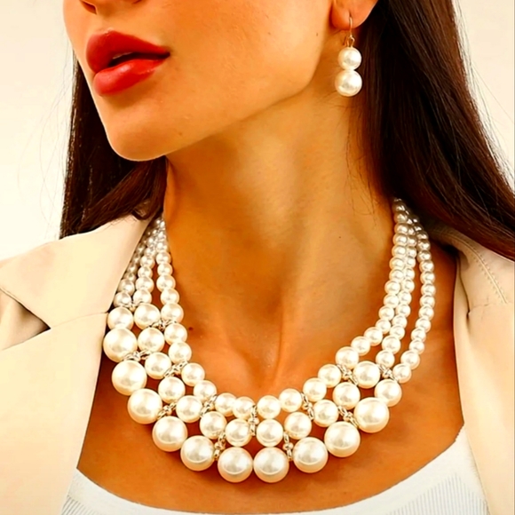 Women's jewelry necklace set - Picture 3 of 5